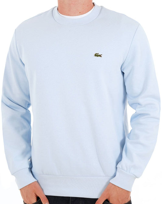 Lacoste Brushed Cotton Sweatshirt Light Blue