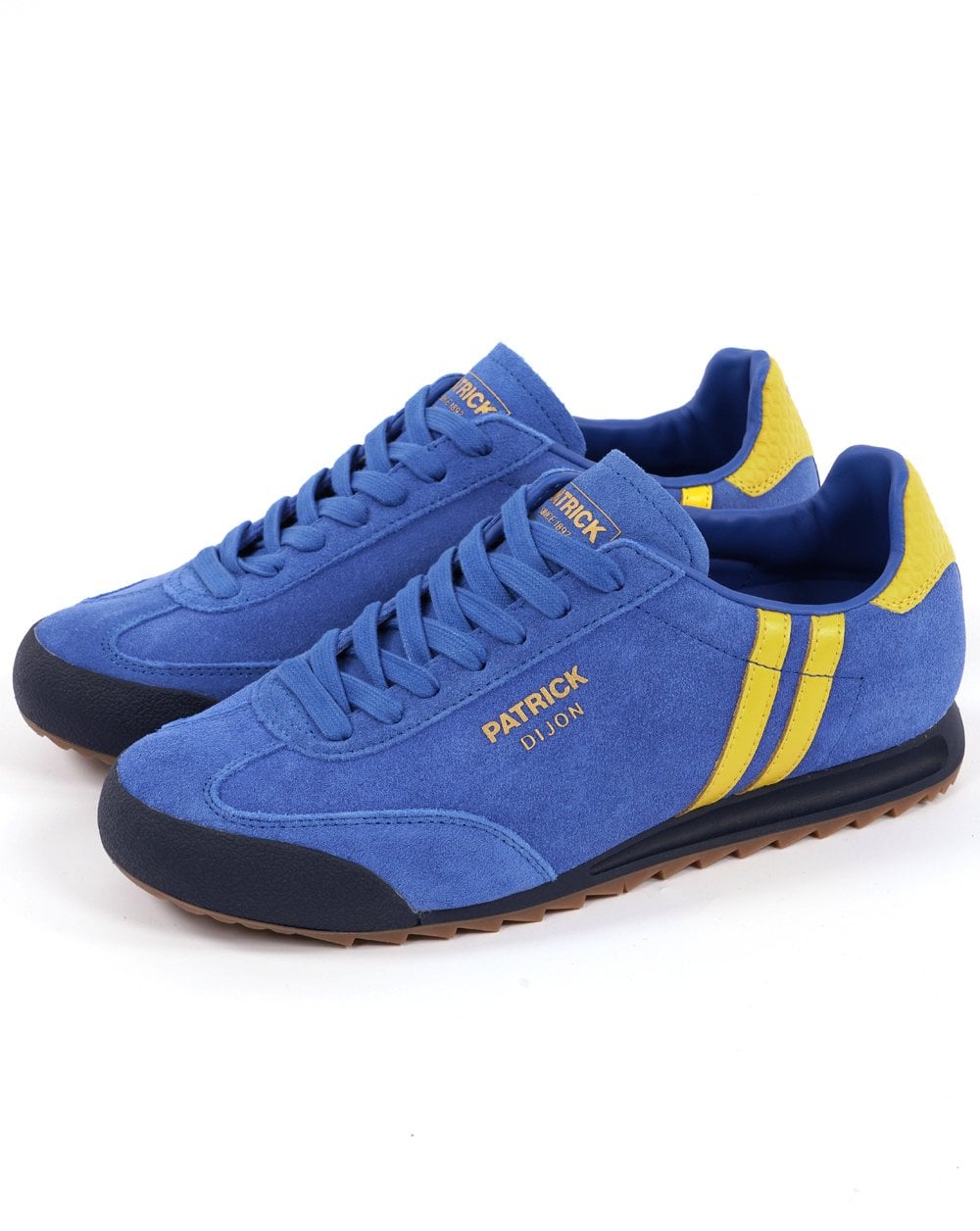 Patrick Dijon Trainers Royal Blue/Yellow