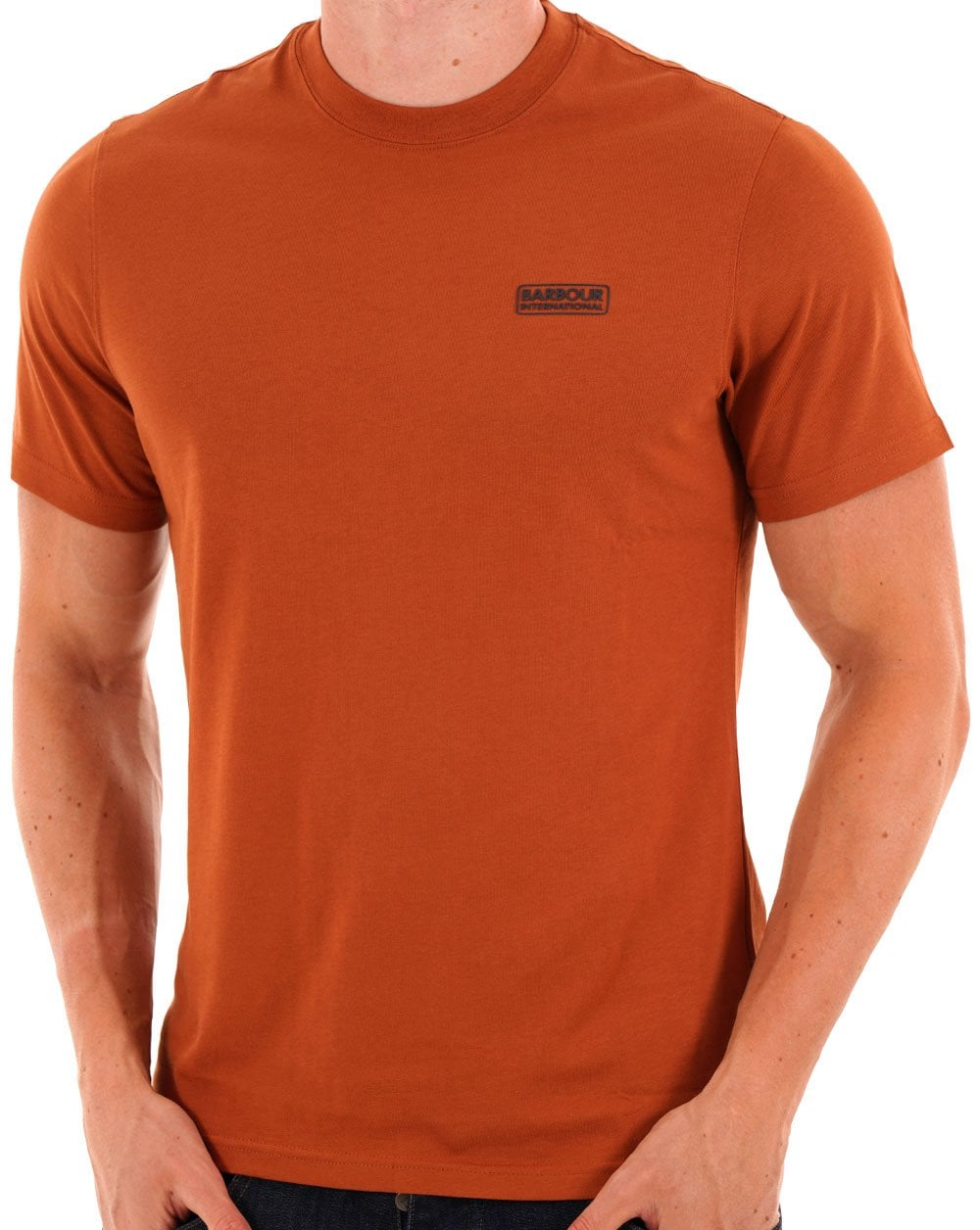 Barbour International Small Logo T-shirt Dark Ginger
