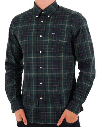 Barbour Wetherham Check Shirt Green Loch