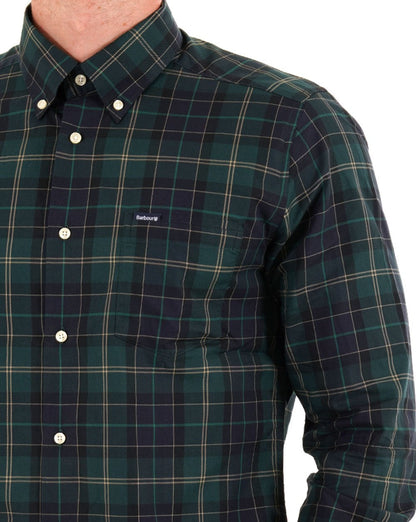 Barbour Wetherham Check Shirt Green Loch