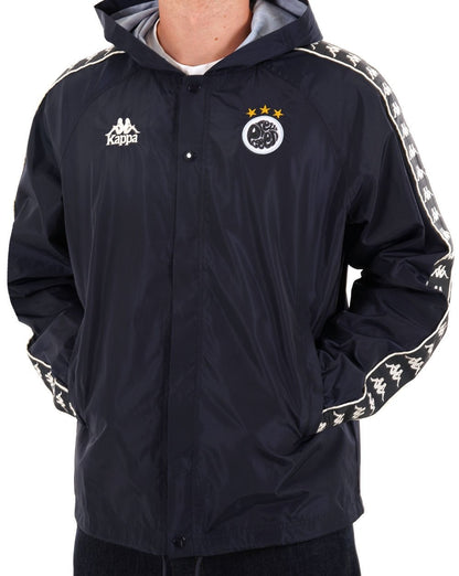 Pretty Green X Kappa Maine Road Hooded Jacket Navy