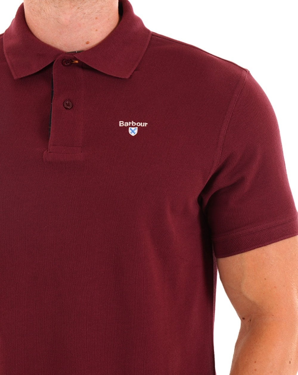 Barbour Tartan Pique Polo Ruby