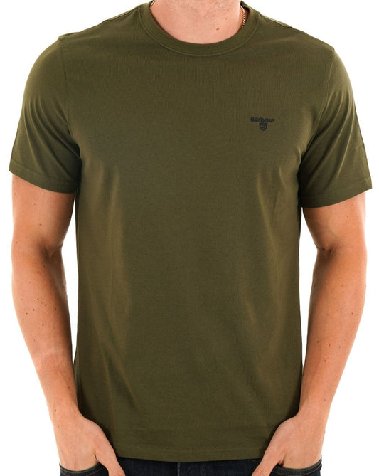 Barbour Sports T Shirt Mid Olive