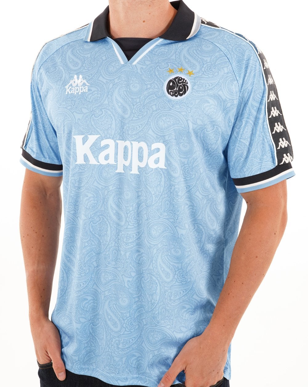 Pretty Green X Kappa Maine Road Football Top Blue