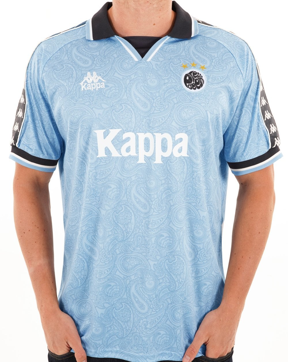 Pretty Green X Kappa Maine Road Football Top Blue