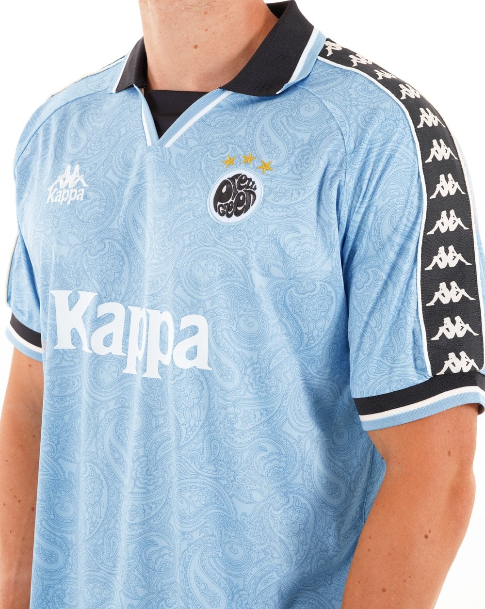 Pretty Green X Kappa Maine Road Football Top Blue