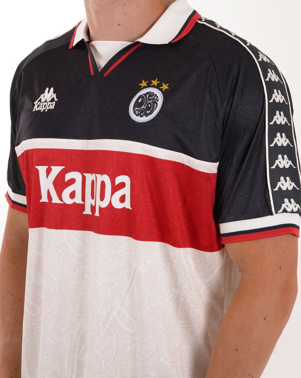 Pretty Green X Kappa Maine Road Football Top White