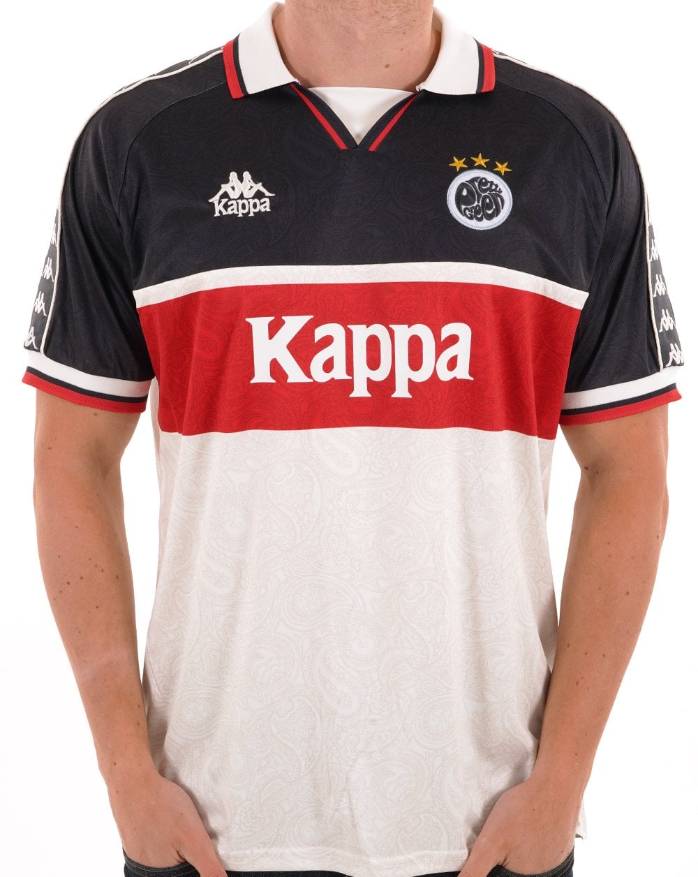 Pretty Green X Kappa Maine Road Football Top White