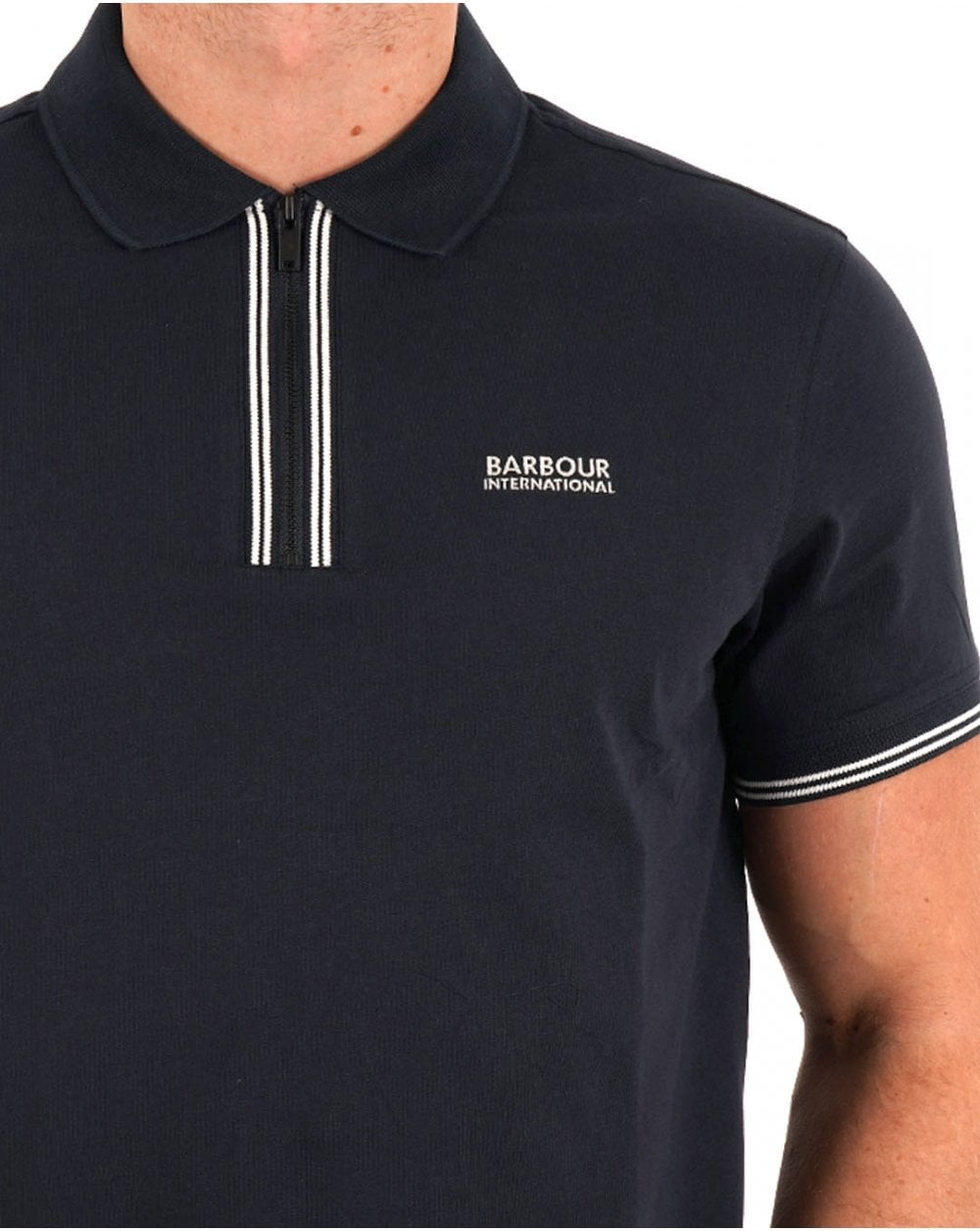 Barbour International Ollie Twin Placket Polo Navy