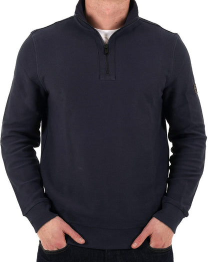 Barbour International Samuel Funnel Neck Sweatshirt Navy