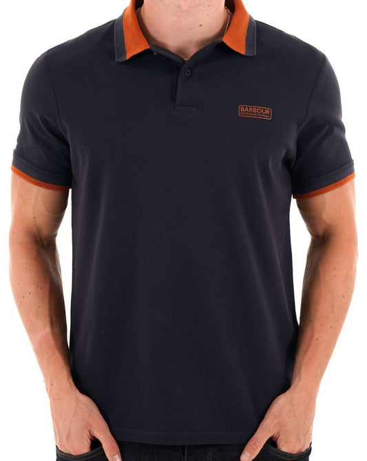 Barbour International Amped Polo Shirt Dark Navy