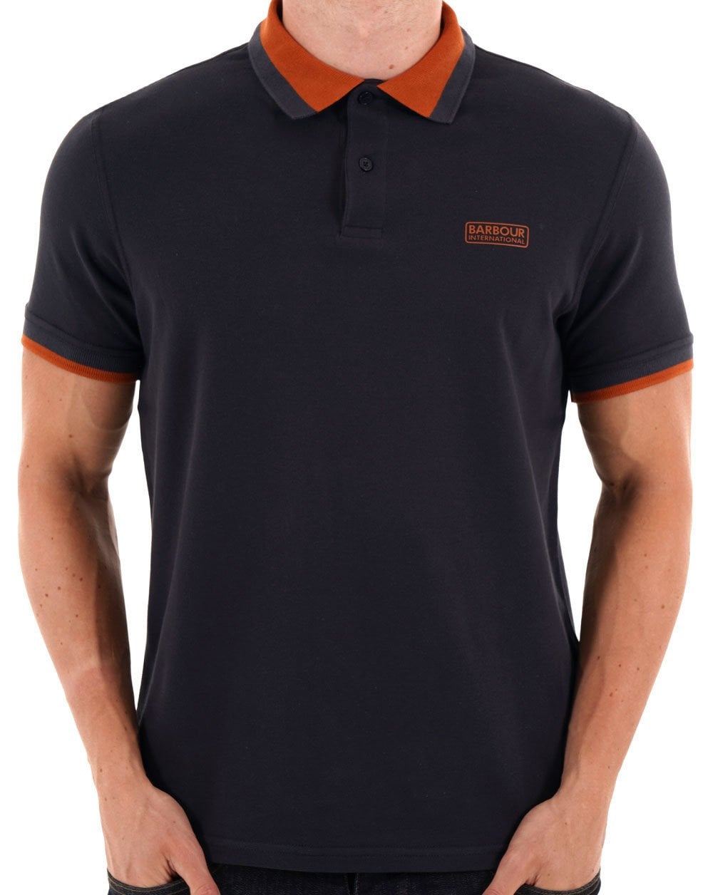 Barbour International Amped Polo Shirt Dark Navy