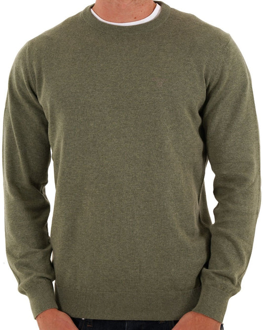 Barbour Pima Cotton Crew Neck Jumper Thyme