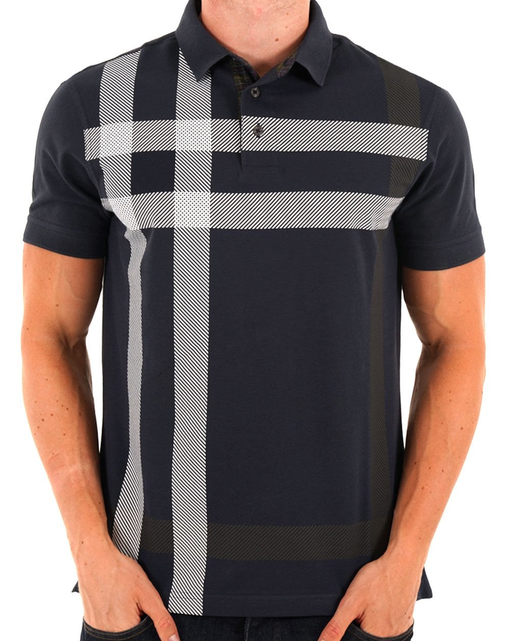 Barbour Blaine Polo Navy/White