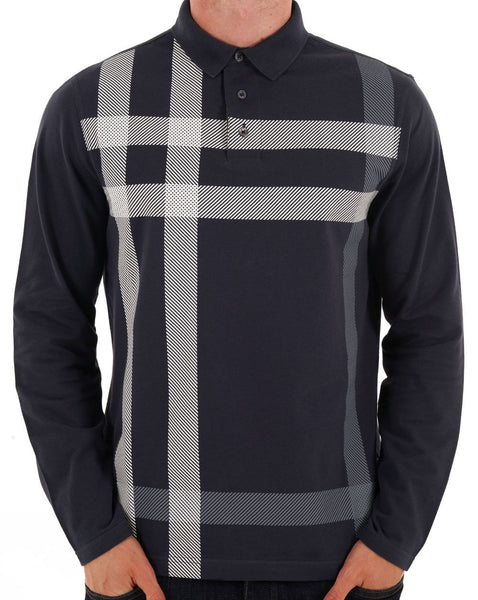 Barbour Blaine Long Sleeve Polo Navy