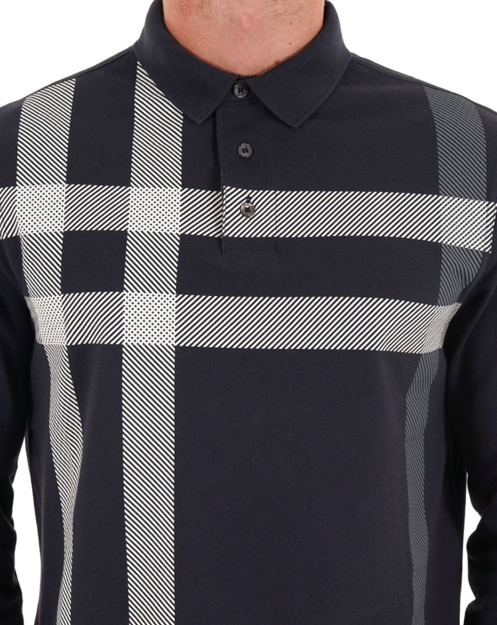 Barbour Blaine Long Sleeve Polo Navy