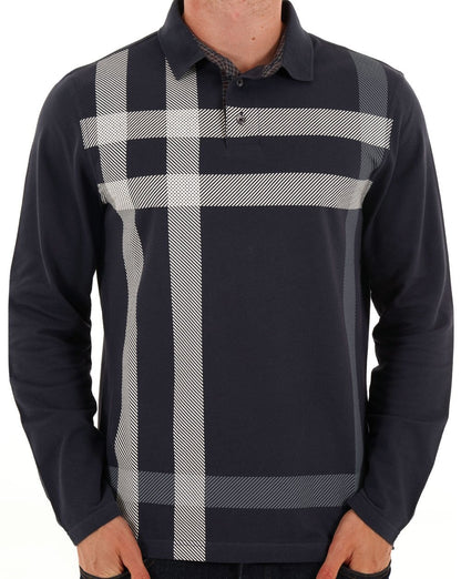 Barbour Blaine Long Sleeve Polo Navy