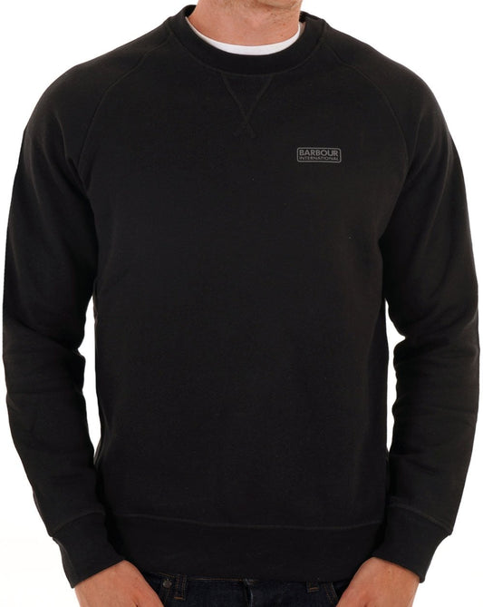Barbour International Essential Crew Sweat Black