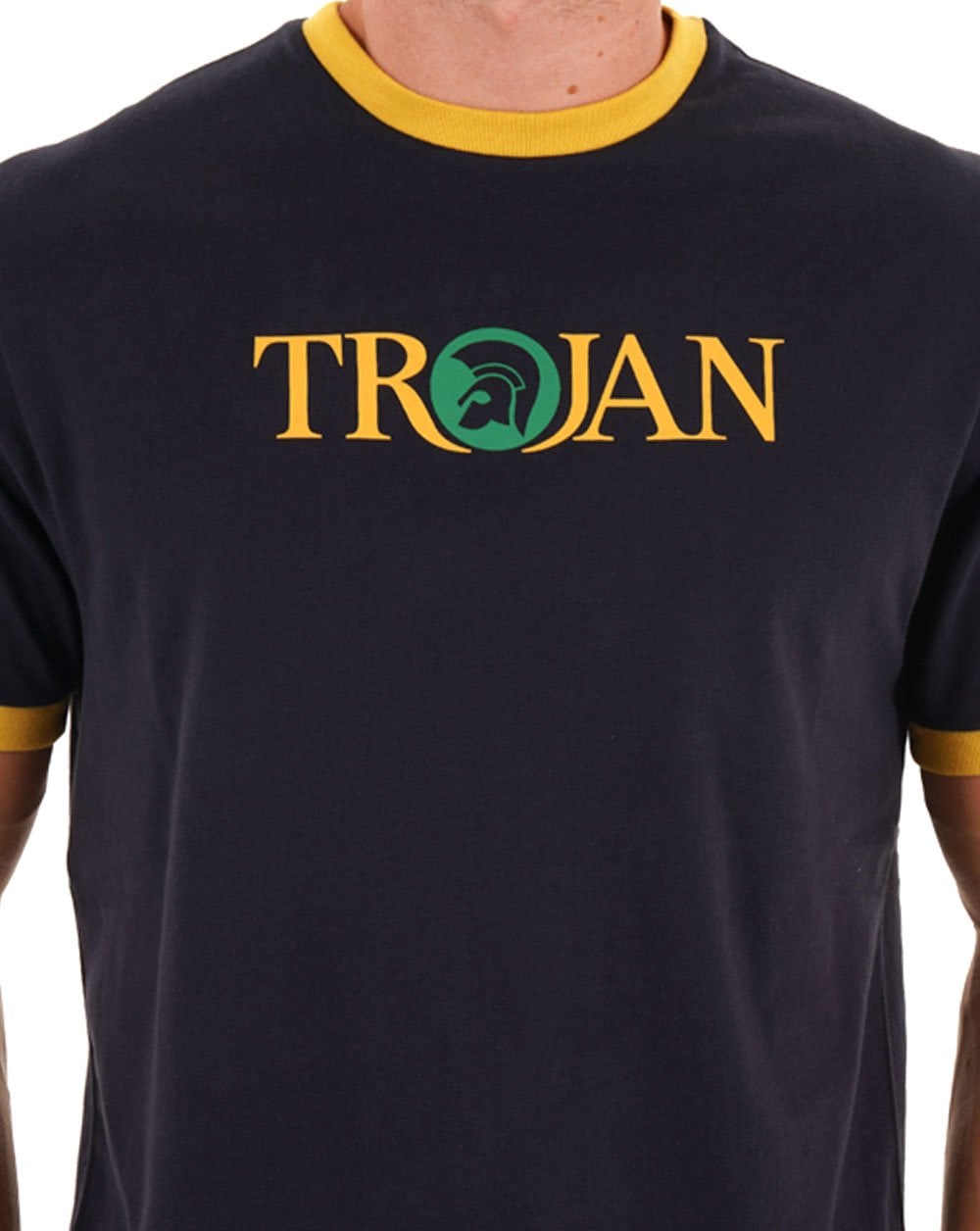 Trojan Helmet Logo T-shirt Navy