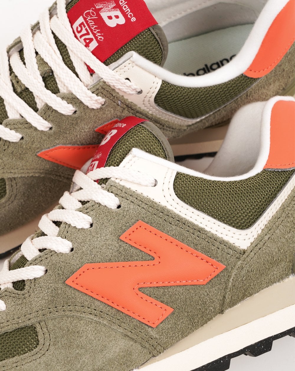 New Balance Classic 574 Trainers Dark Olivine/Flare