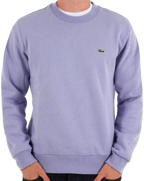 Lacoste Brushed Cotton Sweatshirt Lilac