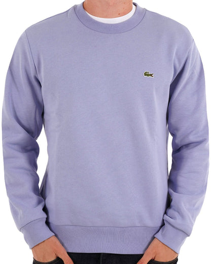 Lacoste Brushed Cotton Sweatshirt Lilac