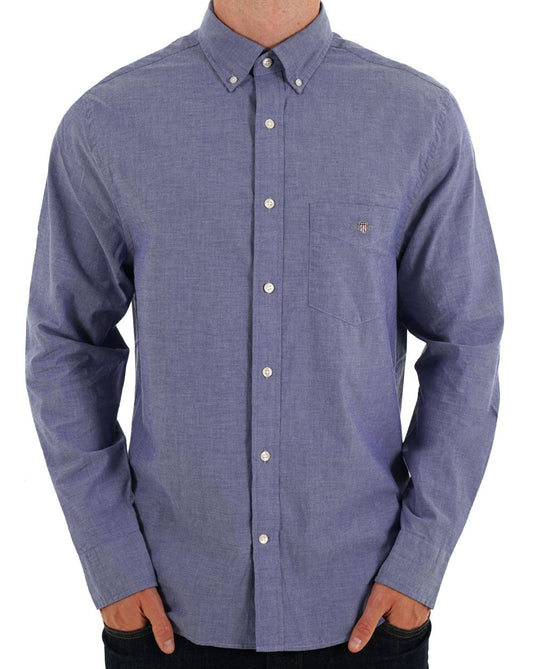 Gant Poplin Shirt College Blue