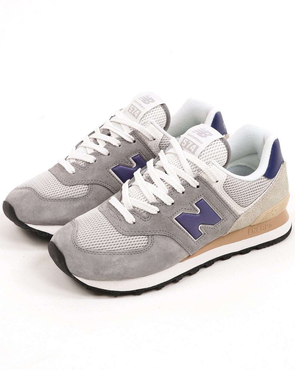 New Balance 574 Trainers Slate Grey/Purple