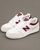 New Balance 480 Trainers White/Beige/Dark Red