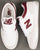 New Balance 480 Trainers White/Beige/Dark Red