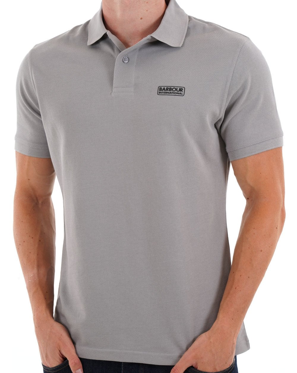 Barbour International Essential Polo Ultimate Grey