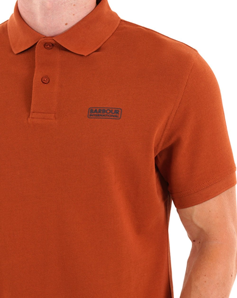 Barbour International Essential Polo Dark Ginger