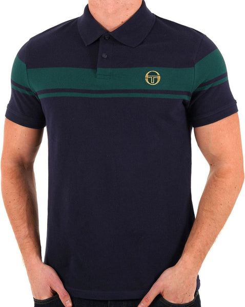 Sergio Tacchini Young Line Polo Shirt Navy Blue/Green