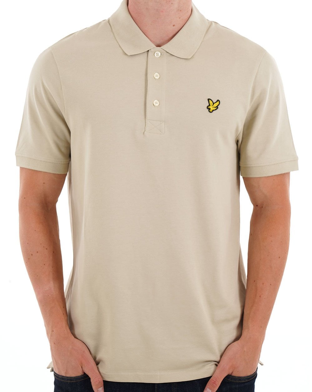 Lyle & Scott Plain Polo Shirt Taupe