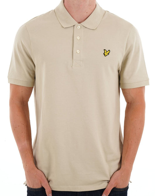 Lyle & Scott Plain Polo Shirt Taupe