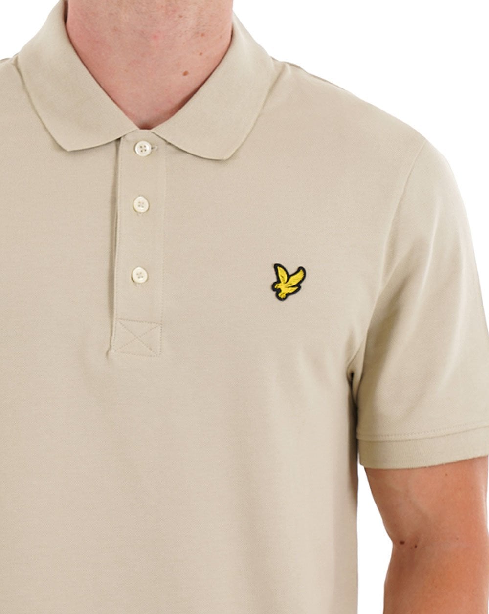 Lyle & Scott Plain Polo Shirt Taupe