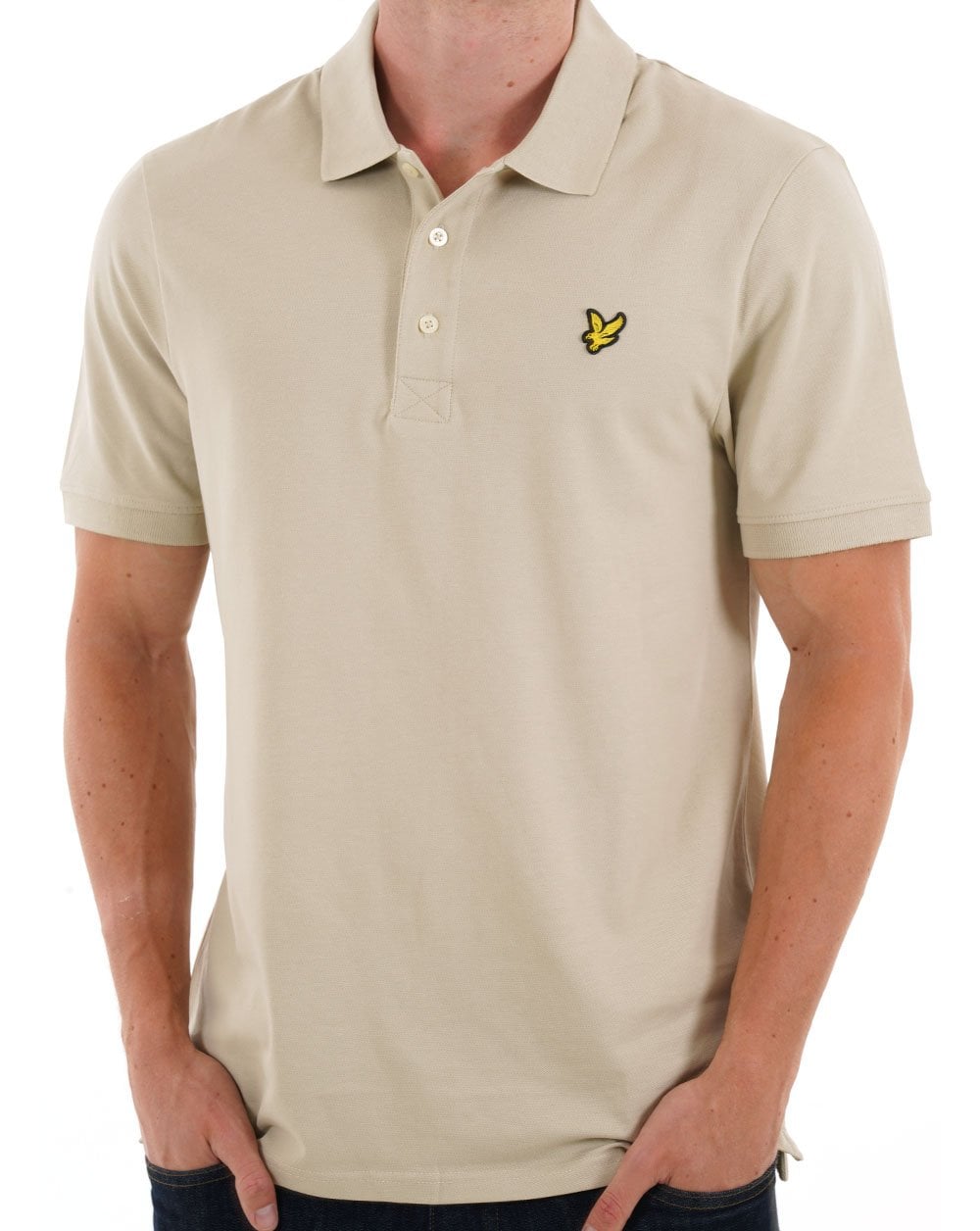 Lyle & Scott Plain Polo Shirt Taupe