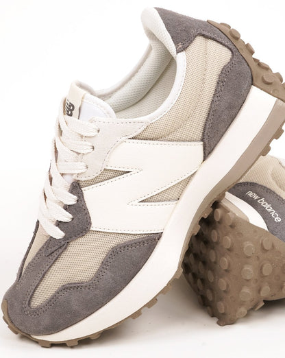 New Balance 327 Trainers Castlerock/White