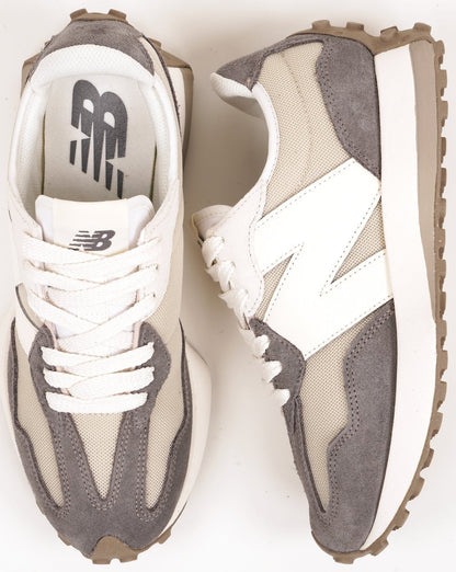 New Balance 327 Trainers Castlerock/White