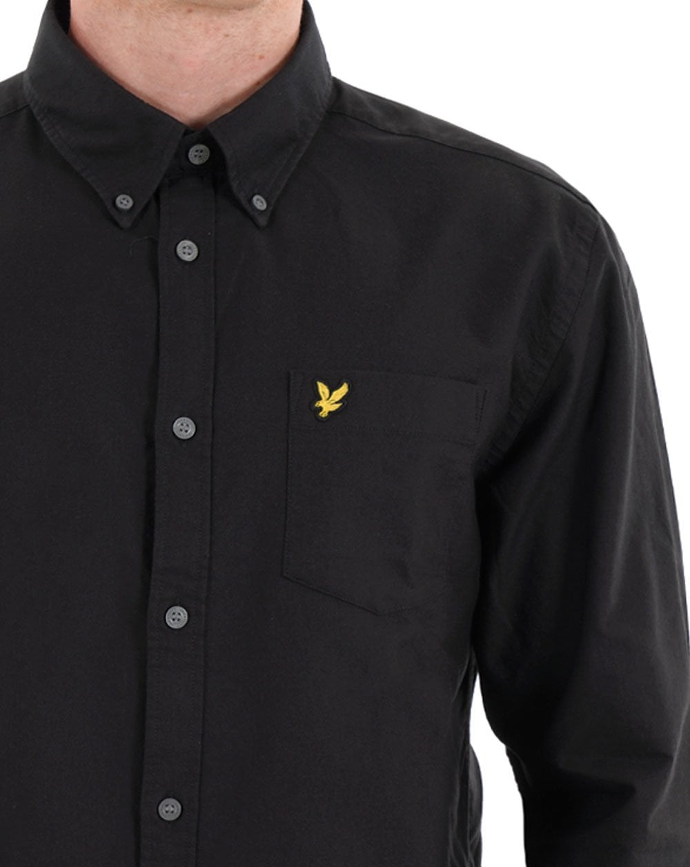 Lyle & Scott Plain Oxford Shirt Jet Black