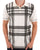 Trojan Oversize Print Check Polo Ecru