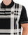 Trojan Oversized Print Check Polo Black
