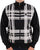 Trojan Oversized Print Check Track Top Black
