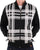 Trojan Oversized Print Check Track Top Black