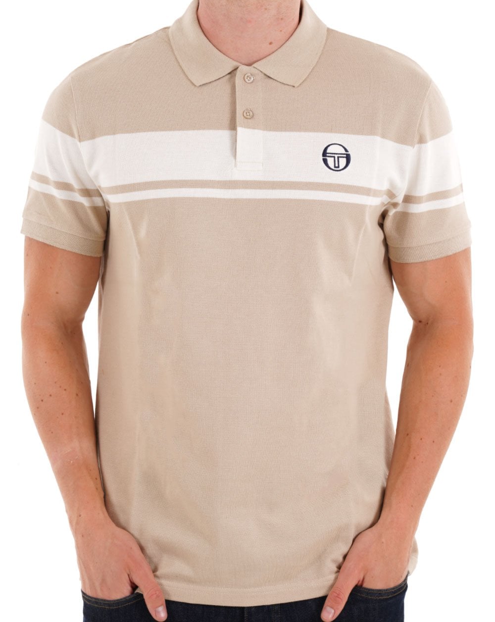 Sergio Tacchini Young Line Polo Shirt Stone/Gardenia