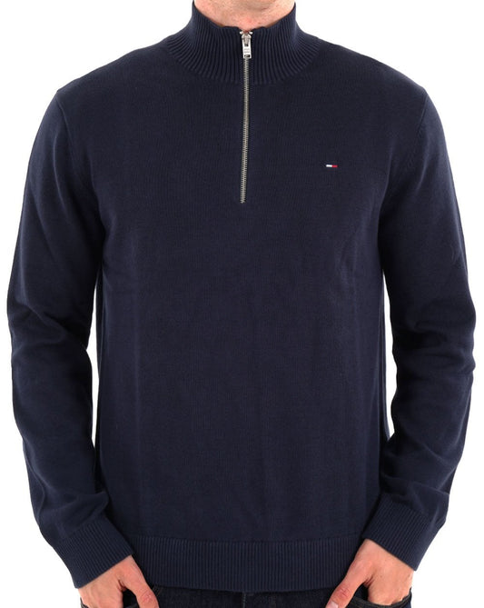 Tommy Jeans Lightweight 1/4 Knit Dark Navy