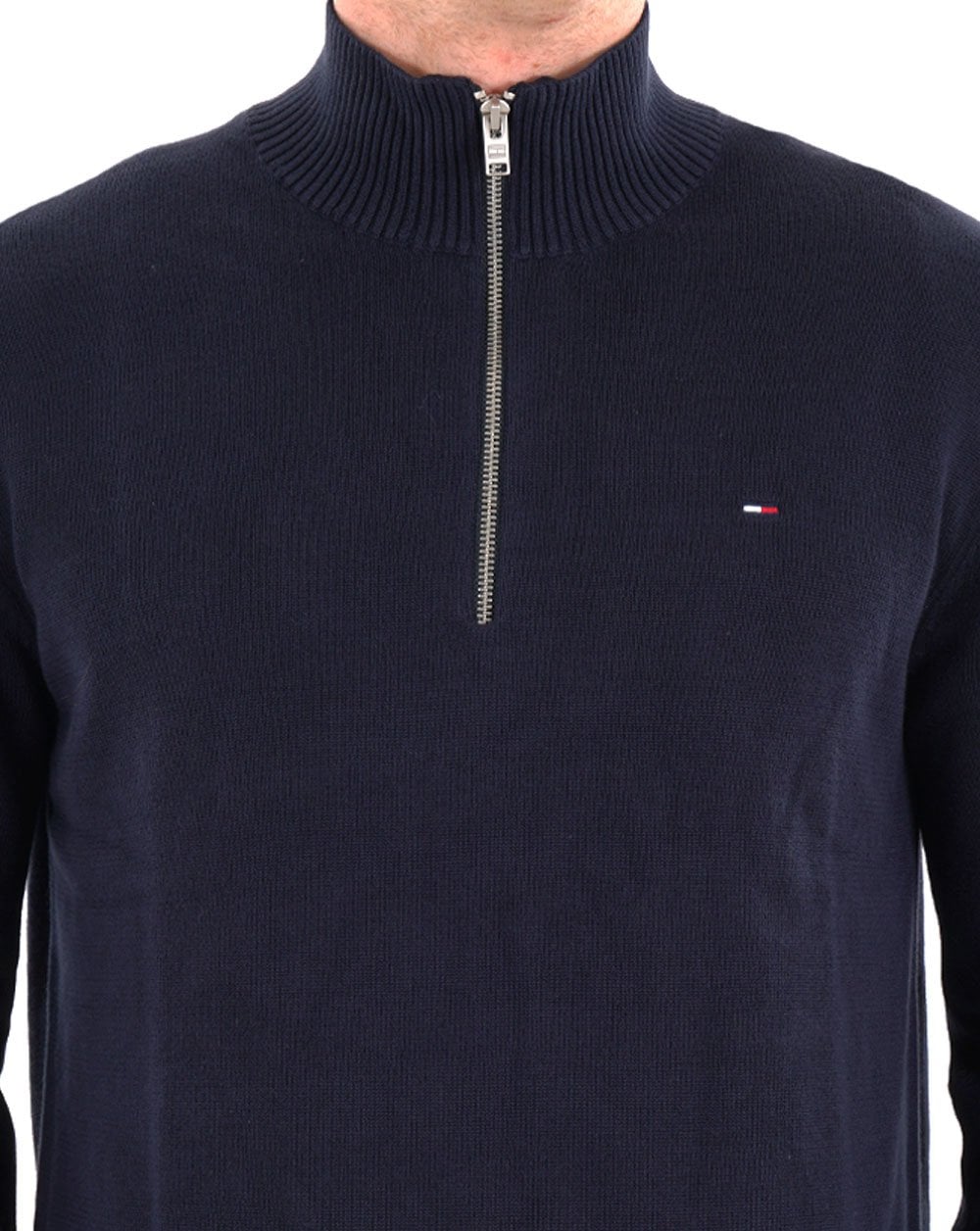 Tommy Jeans Lightweight 1/4 Knit Dark Navy