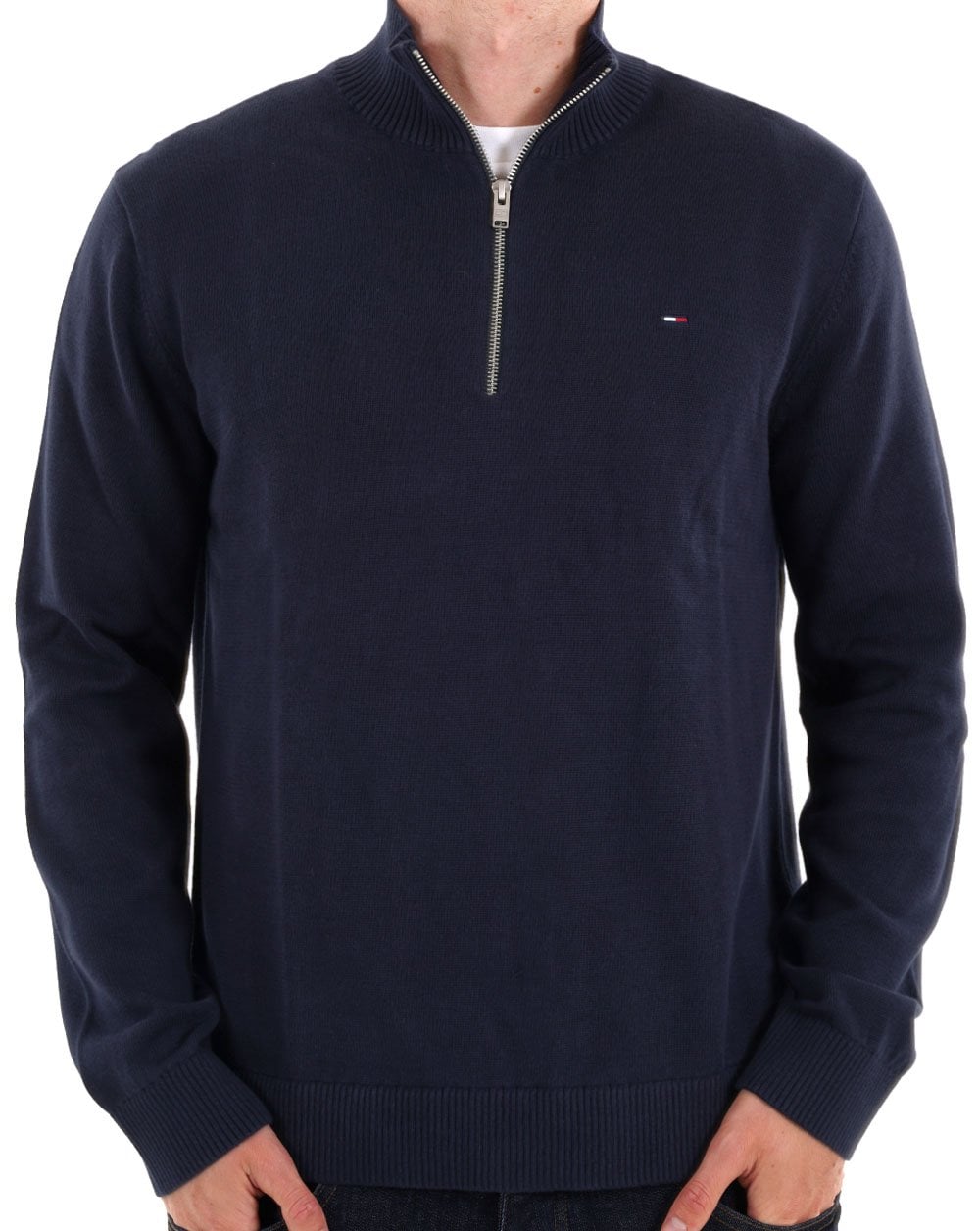 Tommy Jeans Lightweight 1/4 Knit Dark Navy