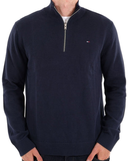 Tommy Jeans Lightweight 1/4 Knit Dark Navy